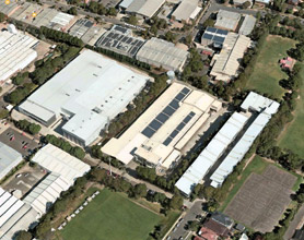 Aerial photo of location