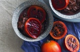 Star anise tamarillos with rice pudding